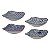 CJ DE PRATOS DE PORCELANA AZUL E BRANCO DECORATIVO  4 PCS 17 - Imagem 1