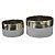 CJ DE CACHEPOT CINZA E DOURADO  2PCS G17CM X 17CM X 10CM  P1 - Imagem 1
