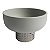 VASO DECORATIVO DE RESINA E METAL 20CM X 20CM X 12,5CM - Imagem 1