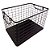 CESTA DE METAL PRETO 39CM X 26CM X 24,5CM - Imagem 1
