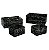 CJ. DE CESTOS PLASTICO MARROM - 4 PCS - Imagem 1