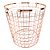 CESTA DE METAL COBRE 35CM X 33CM X 33CM - Imagem 1