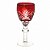 CJ. DE TACAS DE CRISTAL LAPIDADO - 6 PCS - VERMELHO - 60 ML - Imagem 1