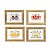QUADRO DECORATIVO DE MADEIRA CONJUNTO COM 4 PECAS - Imagem 1
