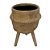 CACHEPOTS DE CIMENTO COM BASE DE MADEIRA - Imagem 1