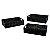 CJ. DE CESTOS PLASTICO MARROM - 3 PCS - Imagem 1