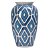 VASO DE PORCELANA GEOMETRICA AZUL 17CM X 17CM X 28CM - Imagem 1