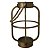 LANTERNA DE METAL COM ALCA DE CORDA 24CM X 13CM X 36,5CM - Imagem 1