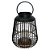LANTERNA DE METAL COM DETAHES EM BAMBU - Imagem 1