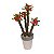 CACTO DECORATIVO EM PLASTICO E CERAMICA BEGE E CINZA 16CM X - Imagem 1