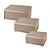 CJ DE CAIXAS BEGE E DOURADO DE VIDRO G27,5X17X12 M18X13X9  P - Imagem 1