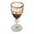 CJ TACAS DE LICOR DE VIDRO AMBAR  6 PCS 5,8CM X 5,8CM X 13, - Imagem 1