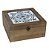 CAIXA DECORATIVA DE MADEIRA ESTILO PORTUGUES 26CM X 26CM X 1 - Imagem 1