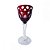 CJ TACASS DE LICOR DE VIDRO VERMELHO  6 PCS 5,2CM X 5,2CM X - Imagem 1