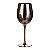 CJ DE TACASS DE VINHO DE VIDRO COBRE  6 PCS 8,8CM X 23CM - Imagem 1