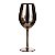 CJ DE TACAS DE VINHO DE VIDRO COBRE  6 PCS 9,3CM X 24,5CM - Imagem 1