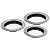 CJ. DE BANDEJAS DE METAL PRATA - 3 PCS - Imagem 1