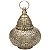 LANTERNA DECORATIVA DE METAL DOURADA - Imagem 1