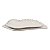 CJ DE PRATOS DE RESINA BRANCO  2 PCS G 34CM X 15,5CM X 3CM - Imagem 1