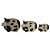 CJ. DE PETISQUEIRAS DE CERAMICA - PORCO - 3 PCS - Imagem 1