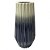 VASO DE CERAMICA DUO COLOR AZUL E CINZA 20CM X 20CM X 40CM - Imagem 1