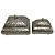 CONJUNTO DE POTES DECORATIVOS DE METAL 2 PCSG 21,5CM X 18CM - Imagem 1