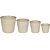CJ DE CACHEPOTS DE CERAMICA - 4 PCS - Imagem 1