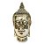 CABECA DE BUDDHA DE RESINA DOURADO 19CM X 18CM X 37,5CM - Imagem 1