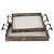 CJ DE BANDEJAS DE METAL E MADEIRA G57CM X 33CM X 9CM  P50CM - Imagem 1