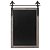 QUADRO NEGRO DECORATIVO COM MOLDURA DE MADEIRA 51CM X 78CM X - Imagem 1