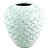 VASO DECORATIVO DE RESINA BRANCO26,5CM X 26,5CM X 30CM - Imagem 1