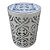 BANQUETA SEAT GARDEN DE FERRO E MOSAICO 37CM X 37CM X 46CM - Imagem 1