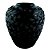 VASO DECORATIVO DE RESINA PRETO26,5CM X 26,5CM X 30CM - Imagem 1