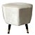 BANQUETA DE VELUDO OFF WHITE - Imagem 1