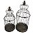 CJ DE GAIOLA DE FERRO  -2 PCS  - G  25X25X60 CM  P 21X21X45 - Imagem 1