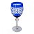 CJ TACASS DE VINHO DE VIDRO AZUL  6 PCS 8CM X 8CM X 19CM - Imagem 1