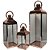 CJ DE LANTERNAS ACO INOXIDAVEL NA COR COBRE- 3 PCS  - G  24X - Imagem 1