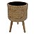 CACHEPOTS DE CIMENTO COM BASE DE MADEIRA - Imagem 1