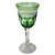 CONJ. DEPARA VINHO BRANCO DE VIDRO VERDE  6 PCS D8,3CM X 19C - Imagem 1