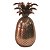 PECA DECORATIVA - ABACAXI EM  COBRE 17CM X 39CM - Imagem 1