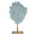 PECA DECORATIVA EM RESINA CINZA E DOURADA 37CM X 13CM X 61,5 - Imagem 1