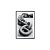 POSTER C/ MOLDURA E PASSEPARTOUR DARK BIG CHAIN 40 X 60 X 2, - Imagem 1