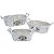CJ DE CACHEPOTS DE MADEIRA 3 PCS - Imagem 1