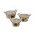 CJ DE CACHEPOTS DE MADEIRA 3 PCS - Imagem 1