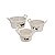 CJ DE CACHEPOTS DE MADEIRA 3 PCS - Imagem 1
