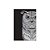 POSTER EMOLDURADO DARK BIG OWL FD PRETO 50 X 70 X 2,5 CM - Imagem 1