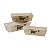 CJ DE CACHEPOTS DE MADEIRA 3 PCS - Imagem 1