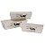 CJ DE CACHEPOTS DE MADEIRA 3 PCS - Imagem 1