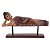 BUDDHA DECORATIVO EM RESINA MARROM 62,2CM X 13CM X 34,5CM - Imagem 1