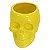 POTE CERAMICA SEM TAMPA SKULL AMARELO BRILHANTE MEDIO 13 X 1 - Imagem 1